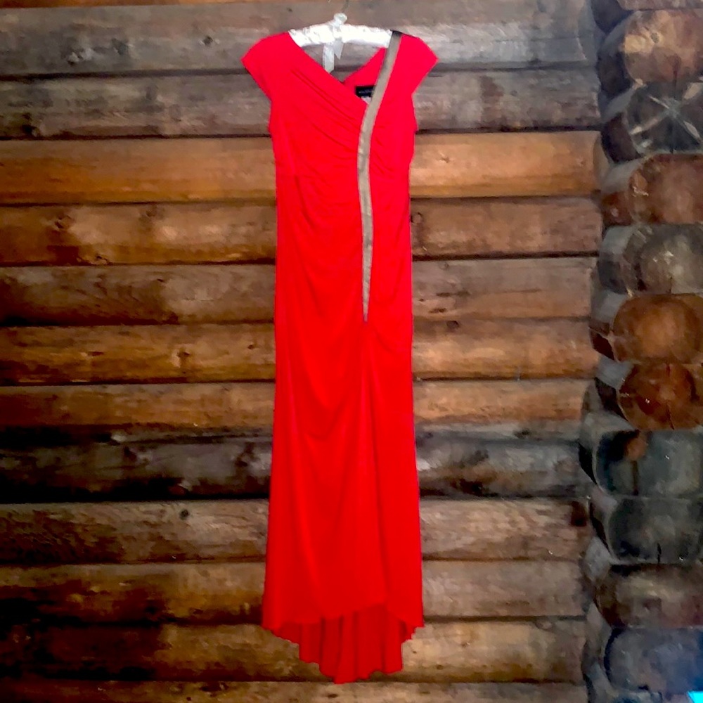 Mark Zunino, Women’s dress, stunning with faux leather accent
